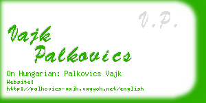 vajk palkovics business card